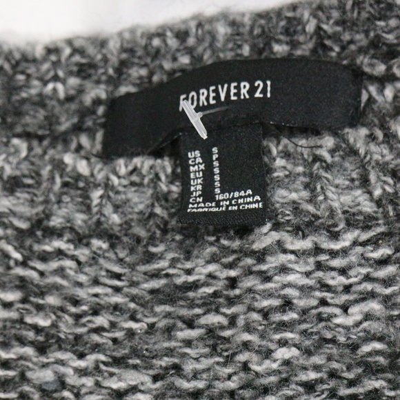 FOREVER 21 Heather Gray Wool Stretchy Sweater - Picture 3 of 8